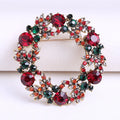 Fashion Women Accessories Luxury Rhinestone Flower Brooch Pin Christmas Brooches Christmas Decoration Wholesale