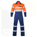 Custom 100% Cotton Flame-Retardant Anti-Static Plus Size Reflective Breathable Waterproof High Visibility Work Coverall for