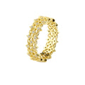 Lace Vintage 925 Silver Ring 14k Gold Plated Lace Vintage 925 Sterling Silver Rings