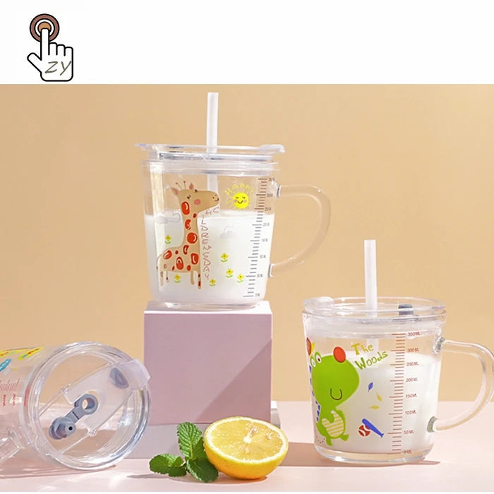 Wholesale Summer Color Drinkware Borosilicate Glass Tea Coffee Cup Drinking Milk Mugs Single Wall Glass Mug