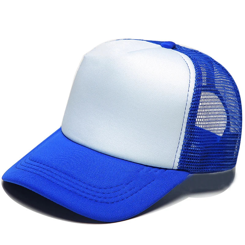 Custom 5 Panel Foam 3D Puff Embroidery Trucker Hats Mesh Back Sponge Caps
