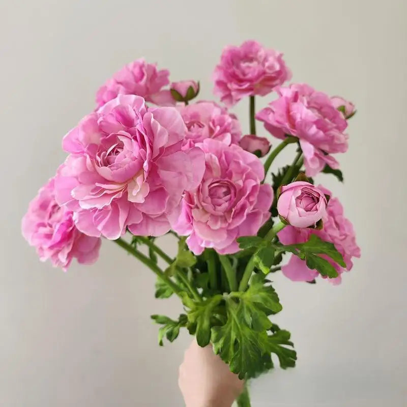 Y-H178 Wholesale Real Touch Ranunculus Artificial Flower High Quality Peony Artificial Flowers for Wedding Home Table Decoration