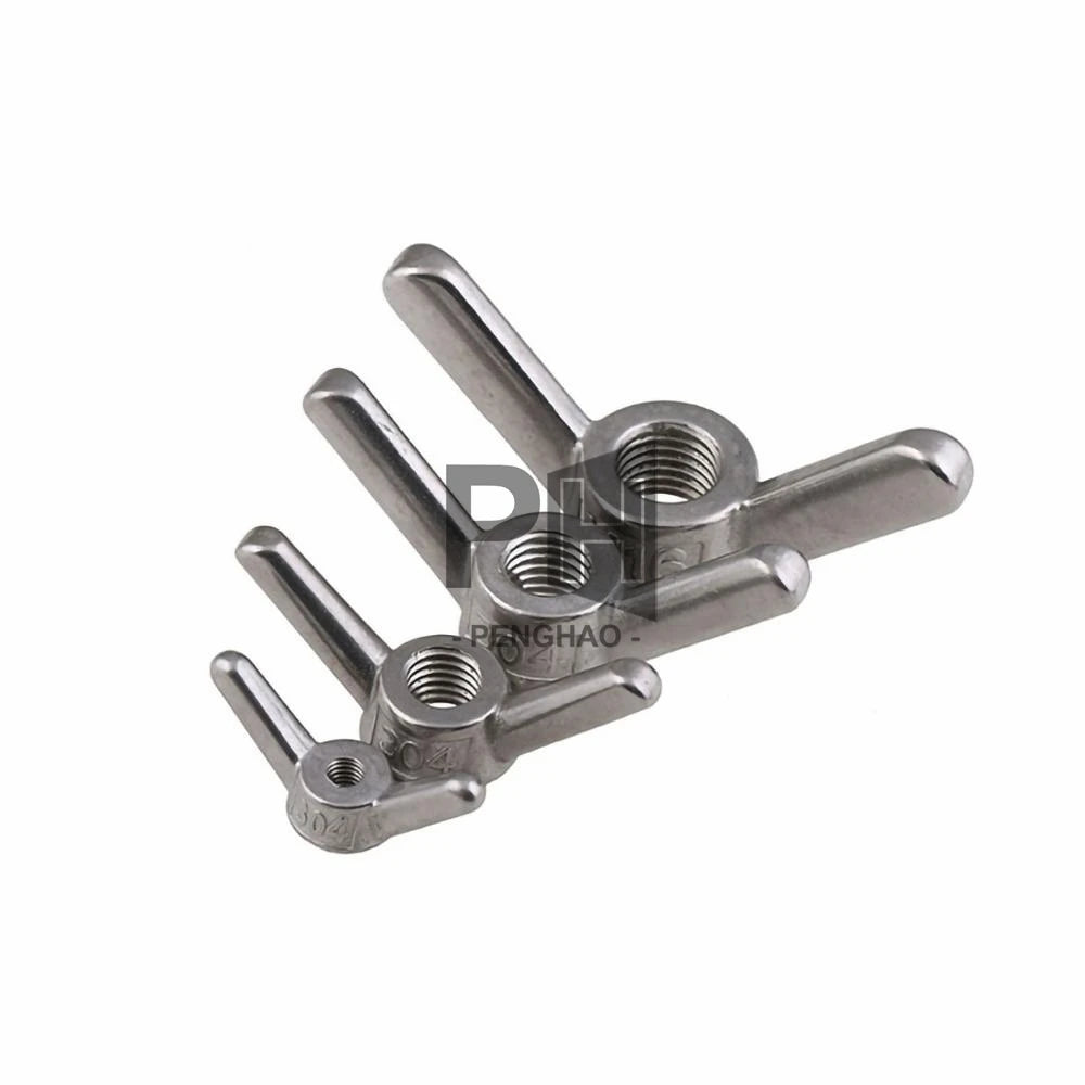 Butterfly Wing Nut M6 M8 M10 M12 M14 M16 M18 M20 M24 304 Stainless Steel Hand Tighten Claw Wing Nuts Butterfly Nut
