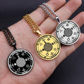 Sandalphon Archangel Sigil Guardian Seal Kabbalah Amulet Talisman Jewelry Stainless Steel Pendant Necklace