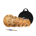 Tongxiang Professional Chinese Handmade Bronze B8 Cymbals Set with Bag and Drumstick Accessories for Sale