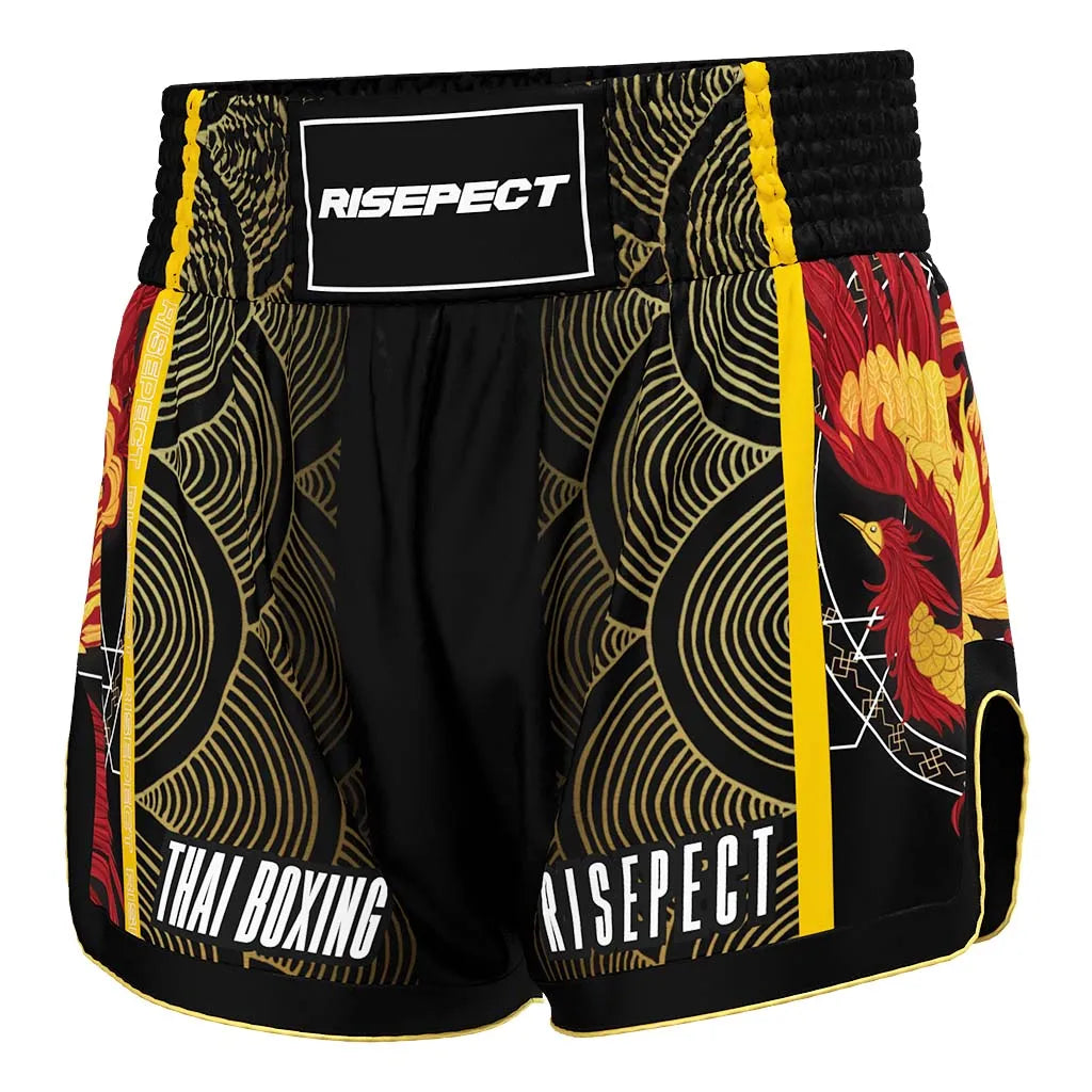 Phoenix Pattern Fighting Grappling Jiujitsu Sublimation Judo Bjj Grappling Unisex Martial Arts Thai Fight Shorts