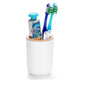 Sustainable Kid Bamboo Fiber Two-Piece Shape Toothbrush Holder Toothpaste Cup Stand 100% Compostable Reusable Customizable