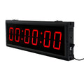 LED 3 Inch 6 Digit Portable Fitness Digital Countdown Clock Timer for Home Gym Living Room Office Wall Decor with Remote Control