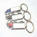 Custom Logo Charm Fancy Metal Keychain Soft Enamel Key Rings Car Vans Key Chain