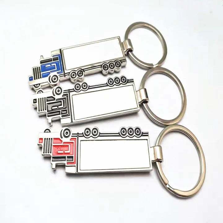 Custom Logo Charm Fancy Metal Keychain Soft Enamel Key Rings Car Vans Key Chain