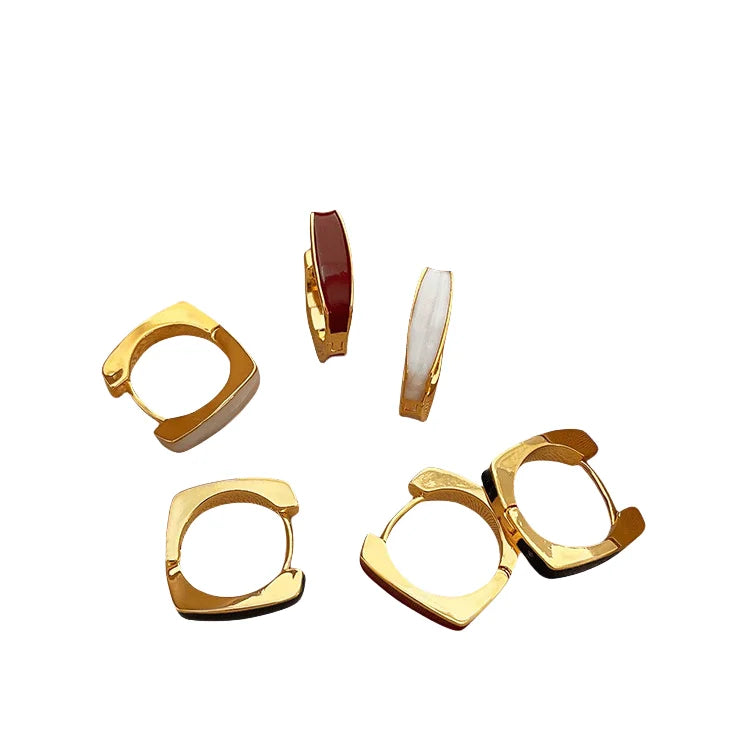 Classic Trend Geometric Korean Earrings for No Tarnish  Earring Jewelry