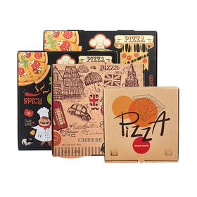 8 10 12 14in Wholesale Corrugated Custom 33x33mm Pizza Box With Logo