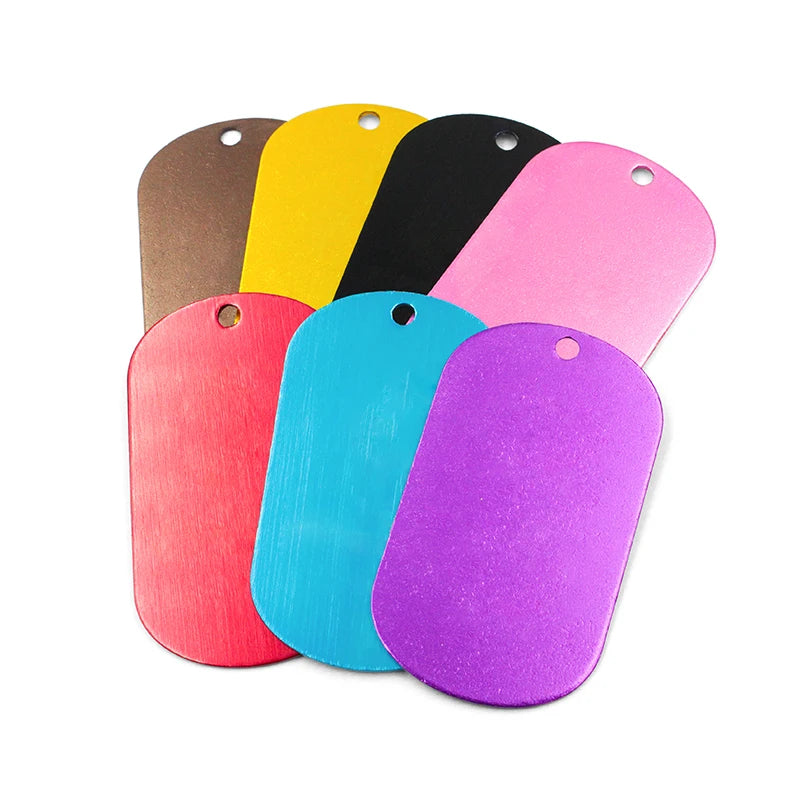 Wholesale Custom Design Stainless Steel Metal Blank Address Necklace Dog Paw Tag Aluminium Sublimation Qr Code Dog Name Id Tag