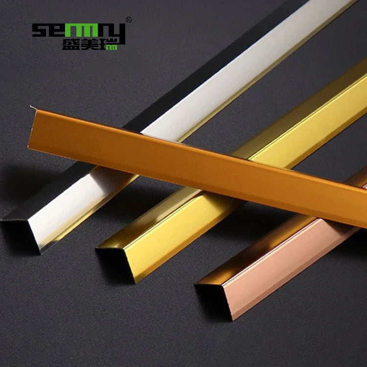Tile Accessories Stainless Steel Tile Trim for Wall Floor Furniture Decoration  Ceramic Tile Profiles