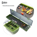 Selco Carp Fishing Rig Box Wallet 34.5*9*3cm Stiff Hair Rig Board with Pins for River Lake Stream Fishing Tackle Box