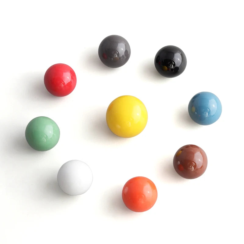 Oukali Wholesale Modern Furniture Cabinet Handle Kitchen Drawer Ceramic Colourful Pull Knobs Dresser Hardware Pulls