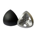 Die-Cast Zinc 3030 Series 8-Slot Assembly 3-Way Inside Corner Triangle Bracket Silver Anodized for T-Slot Aluminum Profiles