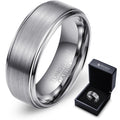 Ready to Ship Accessories Men Brushed Tungsten Carbide Ring Tungsten Ring Brand Silver Wedding Ring Jewelry for Men Women