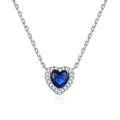 Heart Choker Necklace Delicate Love Necklace Pendant Necklace Silver Jewelry for Women and Girls