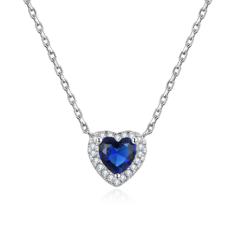 Heart Choker Necklace Delicate Love Necklace Pendant Necklace Silver Jewelry for Women and Girls
