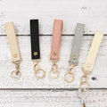 Hot Sale Minimalist Style PU Leather Cross Pattern Keychain Portable Practical Rectangular Shape Key Holder Fit in All Size Keys