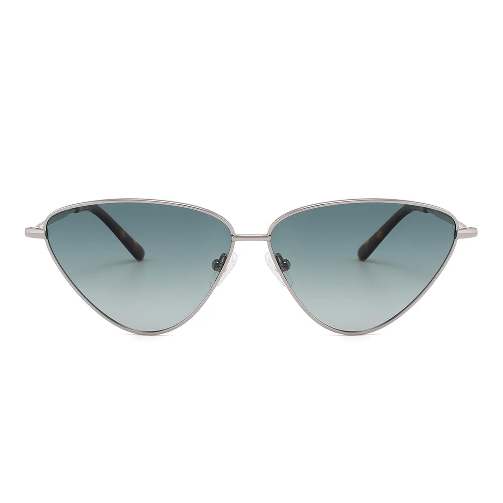 VIFF GLT9094  Women Sun Glasses Polarized Metal Triangle Sunglasses