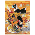 Wholesale Japanese Woman 5D DIY Full Drill Rhinestone Kimono Diamond Painting for Adult Gift for Living Room Decoration