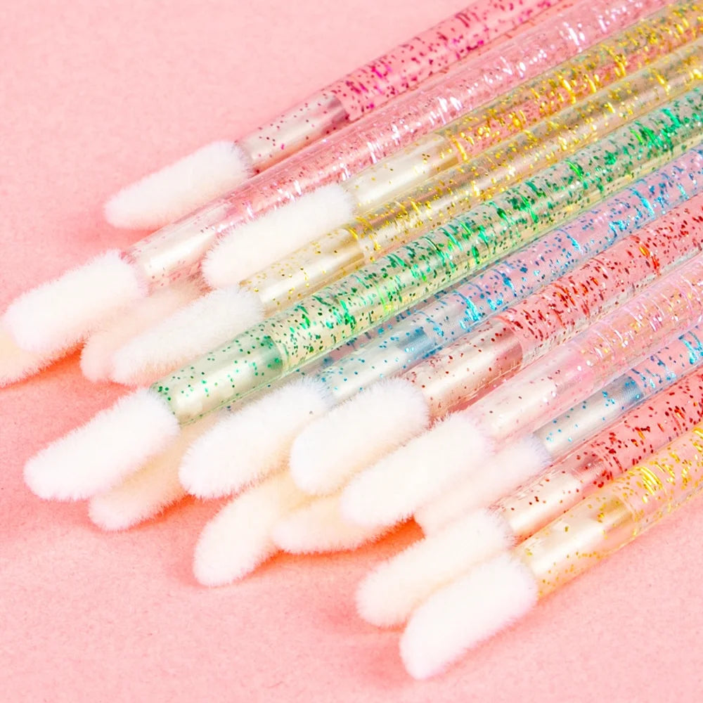 TZ Eastmermaid Disposable Lip Brush Wands Lip Gloss Applicator Private Label Custom Box