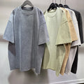 Heavyweight Comfortable Unisex  Solid Color Street Wear Tees High Quality Oversize Blank Acid Wash t Shirt