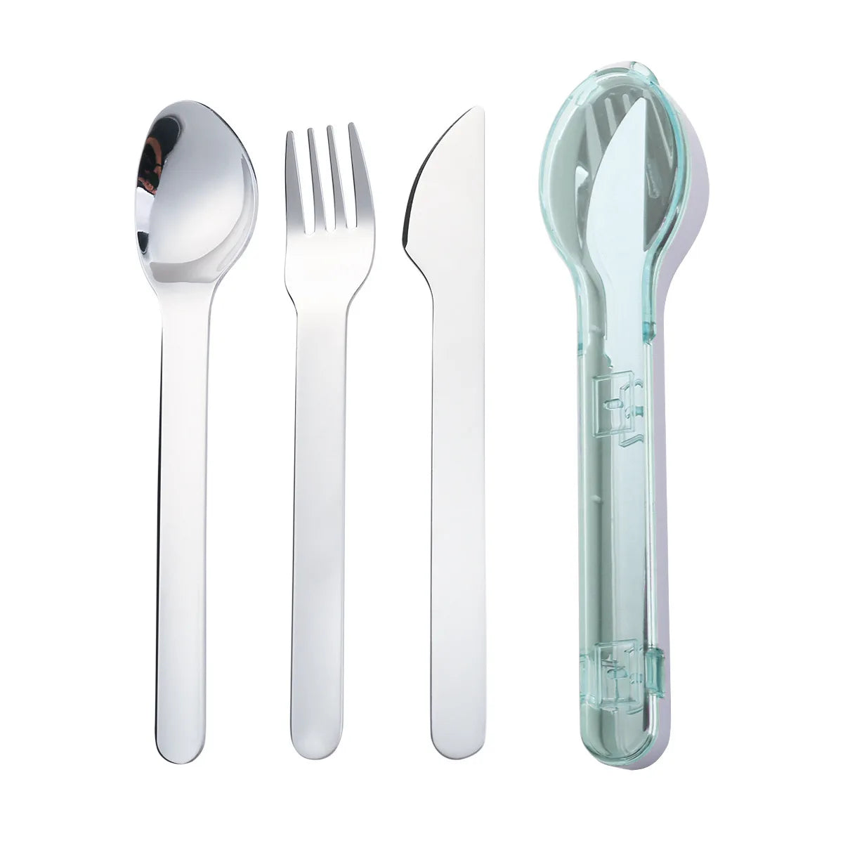 18/8 Stainless Steel Travel Utensils Set Portable Silverware Kids Cutlery Set with Case