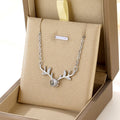 Custom Stainless Steel Classic Deer Animal Customized Photo Necklace with Link Chain for Women Party Occasion