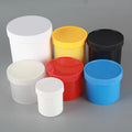 Wholesale 500g 1000g Custom Color White Black Cosmetic PP Cream Plastic Jars