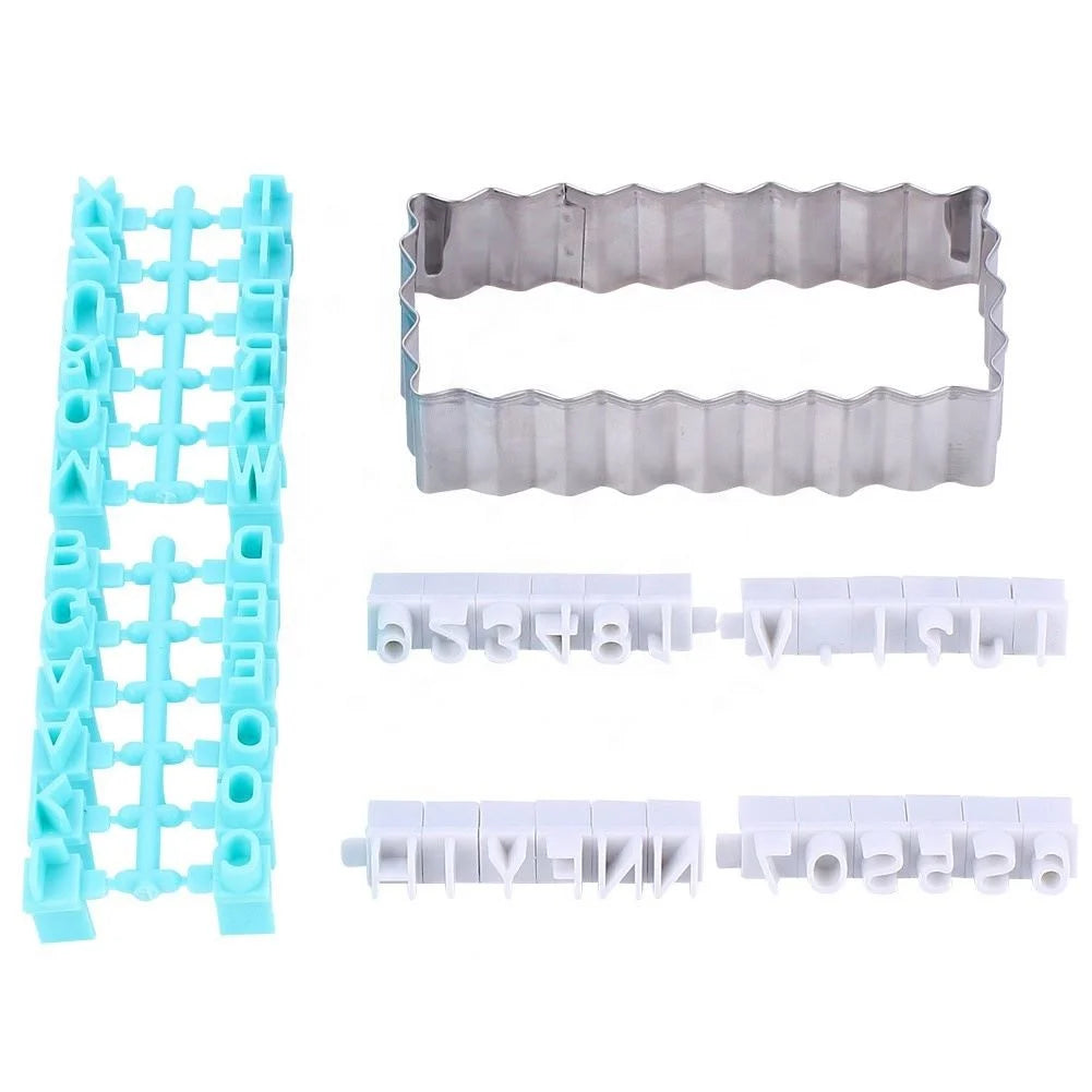 Cake Decorating Tools Plastic Capital Letters Cookie Mold Number Alphabet Letters Number Biscuit Mold Fondant Cookie Cutter