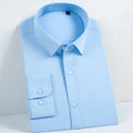 High Quality Easy-Care Men's Polyester Cotton Cotton Business Shirts Slim Fit Long Sleeve High Spring Factory
