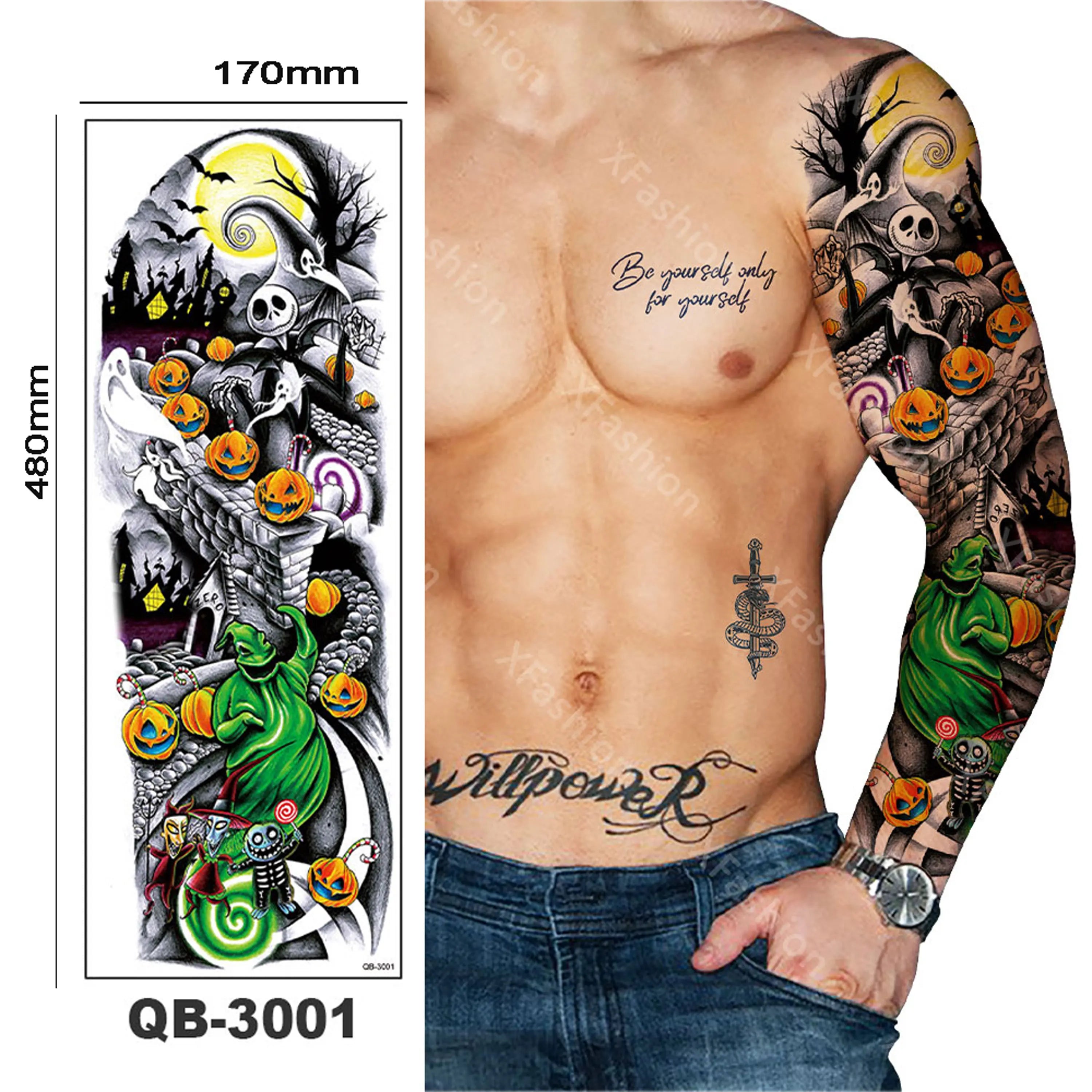 Non-toxin Protection Waterproof Original Tattoo Sticker Tattoo Aufkleber Autocollants Temporary Custom Order: 5-15 Working Days