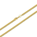 Genuine Solid Gold Chain 3mm Au750 Real Solid Gold Necklace 18K Pure Gold Chain for Men Curb Cuban LinkChains Wholesale