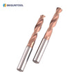 Customized Internal Cooling Carbide Twist Drill Bits with TiSiAlN Coating 3mm Shank for CNC Applications on Carbon Steel