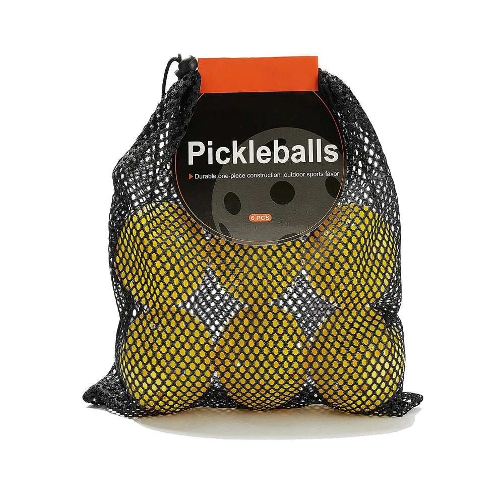 YOUNGJOY Hot Sale USAPA Plastic Pickleball Ball Set 6 Balls-3 Indoor & 3 Outdoor All Seasons