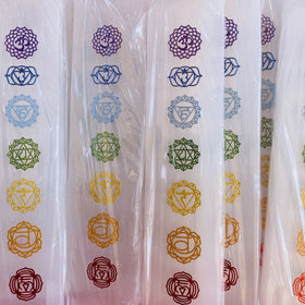 Wholesale Chakra Healing Crystals Stone Selenite Slab 7 Chakra Selenite Healing Stick