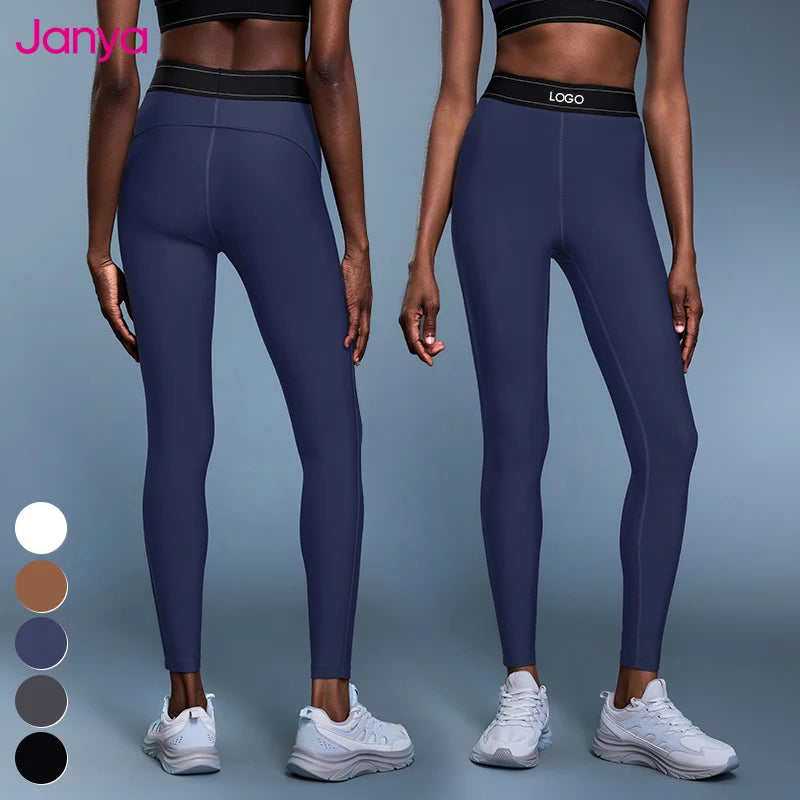 Women's High Waist Color Blocking Sports Leggings Elastic Waistband Fitness Gym Pants Wholesale Outdoor Training Yoga Wear