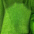Hot Fix Rhinestone Polyester Material Crystal Green Lace Tulle Fabric Rhinestone for Bags Clothing Shoes