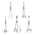 Portable Three Foot Steel Cable Suspension Kits Light Lifter for Hanging Flower Pots