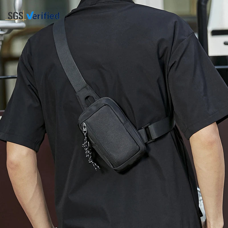 Custom Logo Wholesale Cross Body Sling Bags Men's Chest Side Bag for Men
