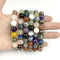 Wholesale Bulk Stones 10 mm Crystal Bracelets Mixed Materials Bracelets for Girls