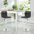 Modern Wholesale Comfortable High PU Leather Grey Bar Stools for Home Bar and Dining Commercial Use