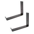 Handmade 225mm Heavy-Duty Industrial Shelving Wall Bracket Flat Bar Steel Scaffold Board Brackets for 225mm Industrial Shelving