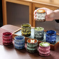 110ml Capacity Ceramic Mug Creative New Kiln-changed Coffee Cup Vintage Japanese Bamboo Cup Kung Fu Tea Cup Wholesale