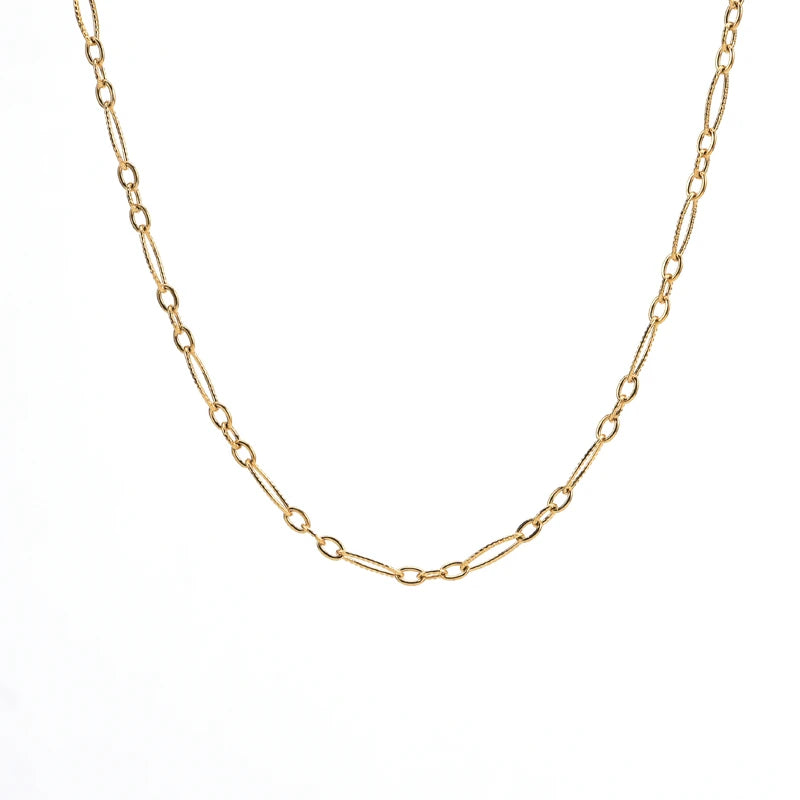 Simple New Style Design Dainty Women Jewelry Gold Plated Necklaces