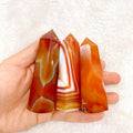 Wholesale Natural High Quality Crystal Carnelian Point Wand Tower for Healing