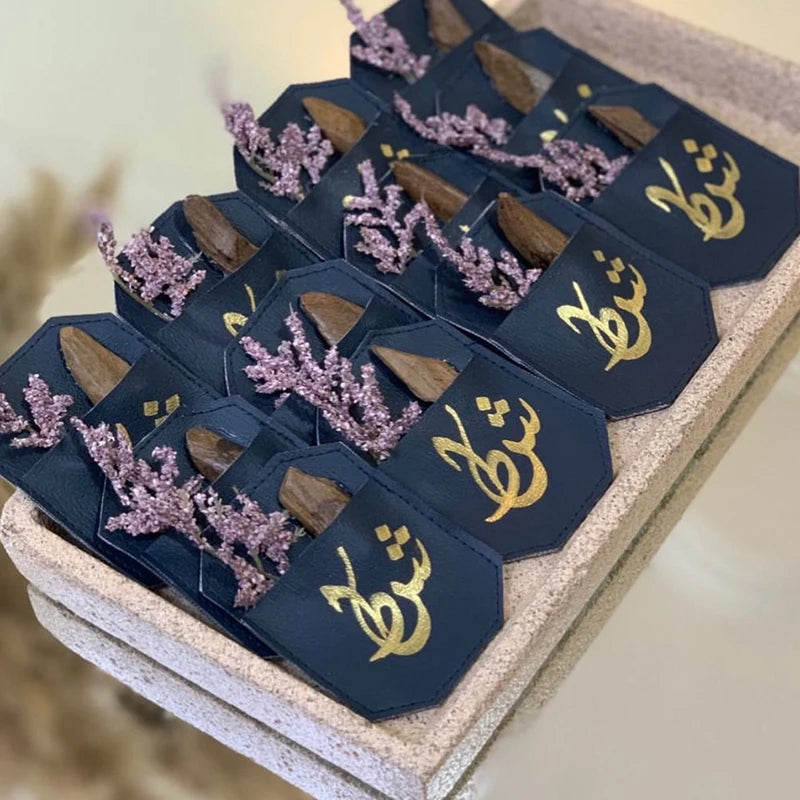 Small Pu Leather  Eid Al-Adha Giveaway Gifts Packing Pouch Holder